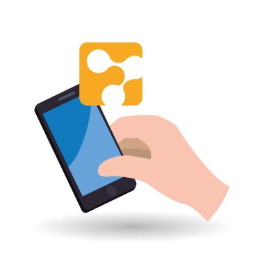 Smartphone tasarım. App simgesi. Beyaz arka plan