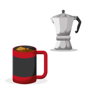 COFFFEE simgesi. içki kavramı. Düz illiustration