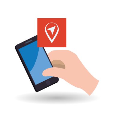 Smartphone tasarım. App simgesi. Beyaz arka plan