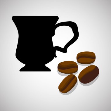 COFFFEE simgesi. içki kavramı. Düz illiustration