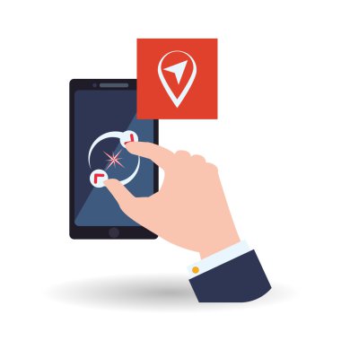 Smartphone tasarım. App simgesi. Beyaz arka plan