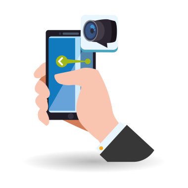 Smartphone tasarım. App simgesi. Beyaz arka plan