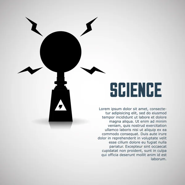 Icône scientifique. concept de laboratoire. Illiustration plate — Image vectorielle