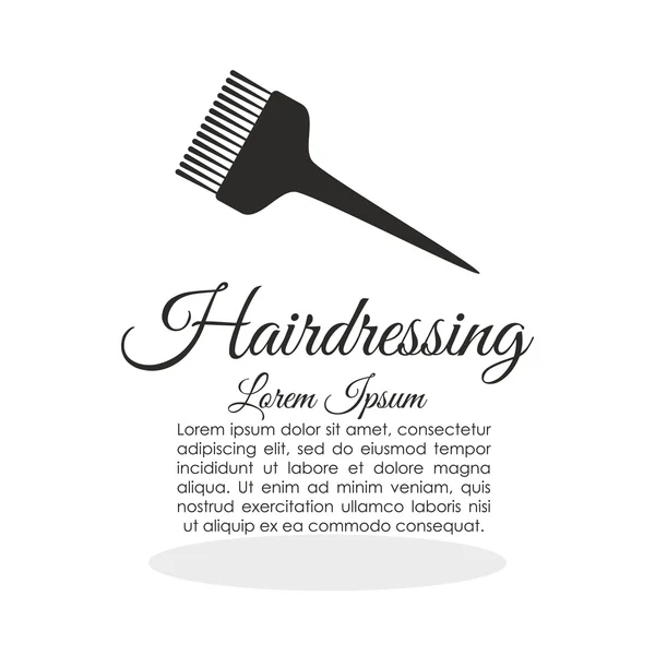 Barbería. concepto de cuidado del cabello. ilustración aislada — Archivo Imágenes Vectoriales