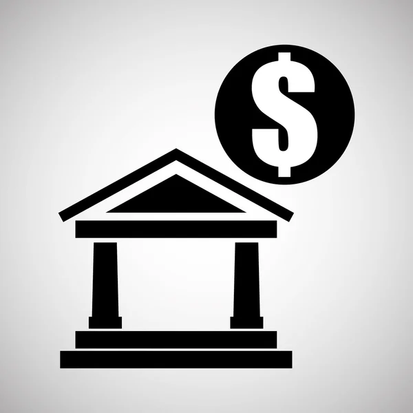 Diseño de partidas financieras. icono del dinero. ilustración plana — Archivo Imágenes Vectoriales