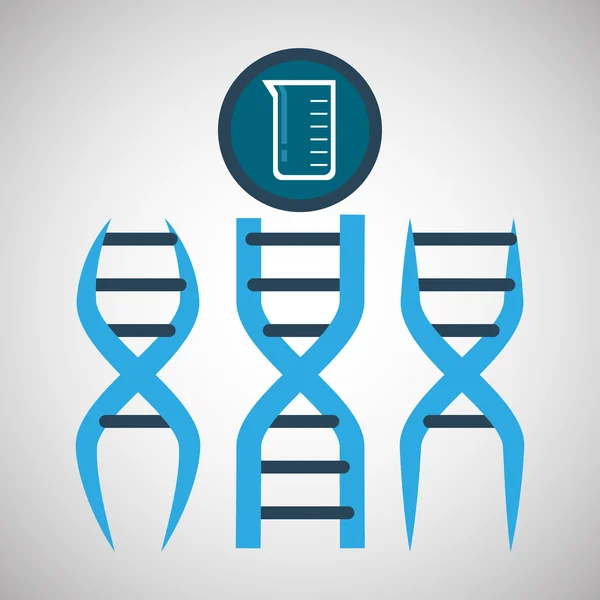 Icône scientifique. concept de laboratoire. Illiustration plate — Image vectorielle