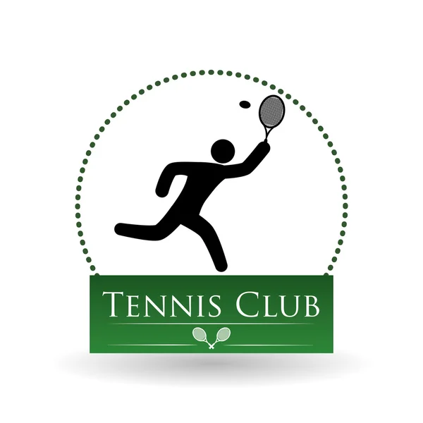 Теннисный дизайн. Икона спорта. Изолированная иллюстрация, редактируемый вектор — стоковый вектор