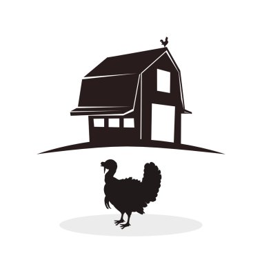 Çiftlik tasarım. istikrarlı simgesi. düz illüstrasyon