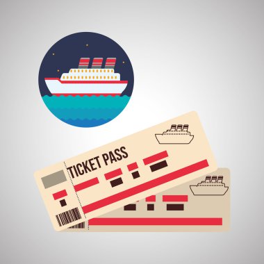 Tasarım seyahat. Gezi simgesi. Düz illüstrasyon