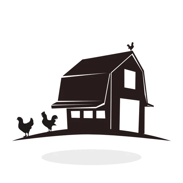 Projecto agrícola. ícone estável. ilustração plana — Vetor de Stock