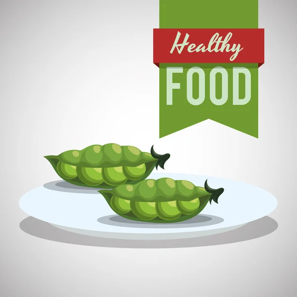 Diseño de alimentos saludables. comida orgánica. ilustración plana — Archivo Imágenes Vectoriales