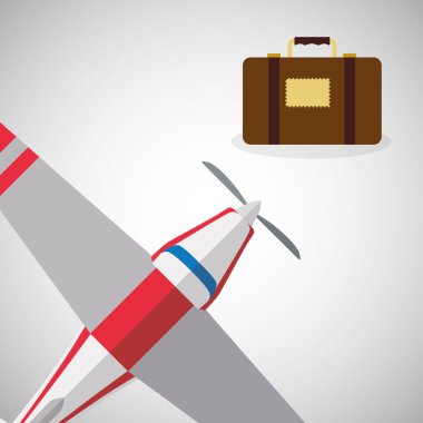 Tasarım seyahat. Gezi simgesi. Düz illüstrasyon