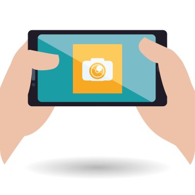 Smartphone tasarım. App simgesi. Beyaz arka plan