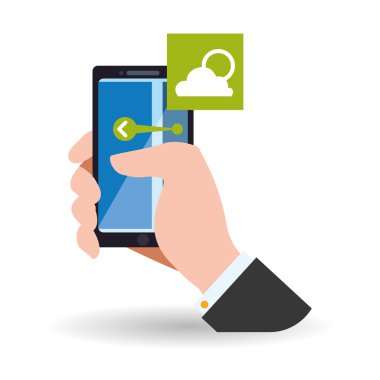 Smartphone tasarım. App simgesi. Beyaz arka plan