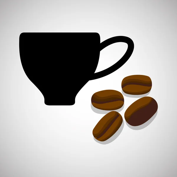Иконка кофе. концепция напитка. Плоская иллюстрация — стоковый вектор
