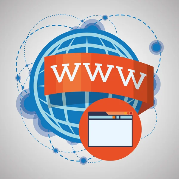 Internet tasarım. Online simgesi. Renkli resimde