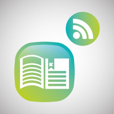 eKitap tasarımı. okuma simgesi. Beyaz arka plan