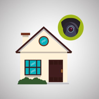 Akıllı ev tasarım. ev simgesini. Beyaz arka plan