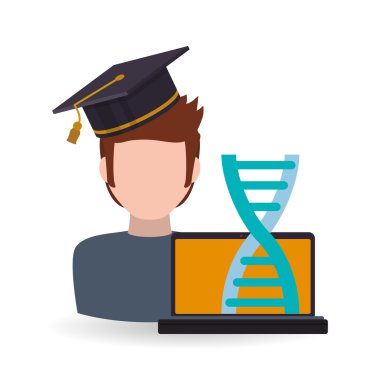 E-öğrenme tasarım. Eğitim simgesi. İzole illüstrasyon