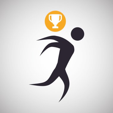 Sağlıklı yaşam tarzı tasarım. welness simgesi. İzole illüstrasyon