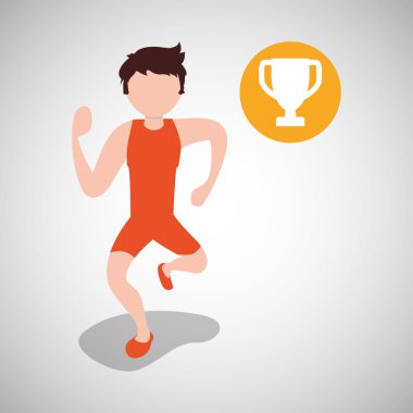 Sağlıklı yaşam tarzı tasarım. welness simgesi. İzole illüstrasyon