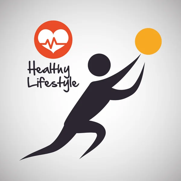 Healthy lifestyle  design. bodycare icon. Isolated illustration — Stock Vector