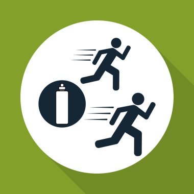 Sağlıklı yaşam tarzı tasarım. Fitness simgesi. Vücut geliştirme illustratio