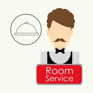 Otel tasarımı. Service simgesini. seyahat kavramı