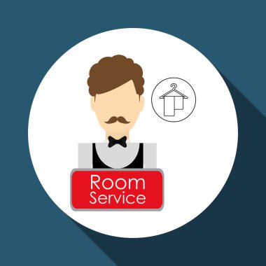 Otel tasarımı. Service simgesini. seyahat kavramı