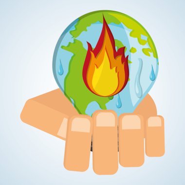 Planet tasarım kaydedin. Ekoloji simgesi. Yeşil kavram düşünüyorum