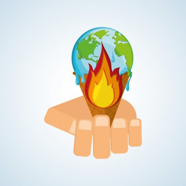 Planet tasarım kaydedin. Ekoloji simgesi. Yeşil kavram düşünüyorum