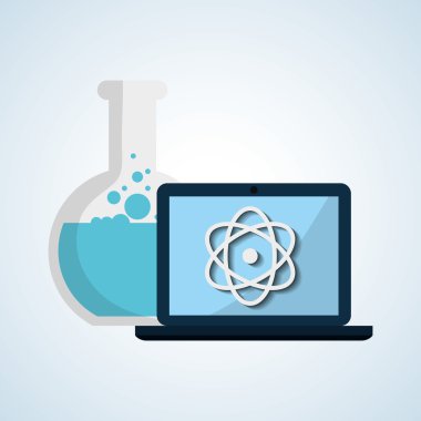 Bilim tasarım. teknoloji simgesi. Araştırma kavramı