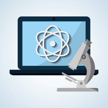 Bilim tasarım. teknoloji simgesi. Araştırma kavramı