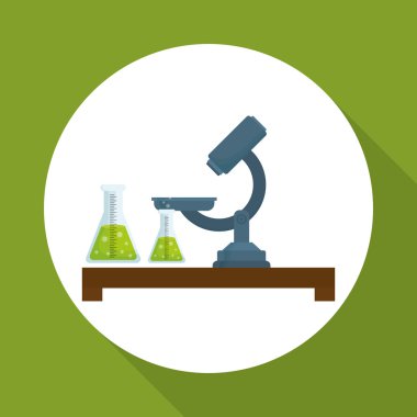 Bilim tasarım. Araştırma kavramı. Kimya illüstrasyon