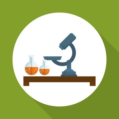 Bilim tasarım. Araştırma kavramı. Kimya illüstrasyon