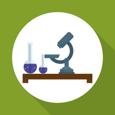 Bilim tasarım. Araştırma kavramı. Kimya illüstrasyon