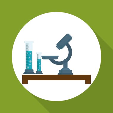 Bilim tasarım. Araştırma kavramı. Kimya illüstrasyon