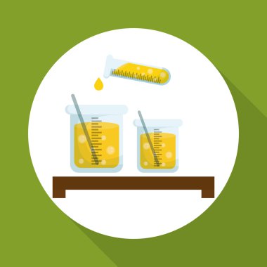 Bilim tasarım. Araştırma kavramı. Kimya illüstrasyon