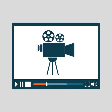 Film tasarımı. Sinema kavramı. Film illüstrasyon