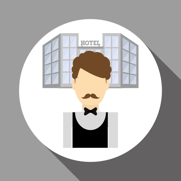 Diseño del hotel. icono de servicio. concepto de viaje — Archivo Imágenes Vectoriales