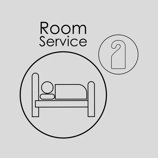 Hotel design. service icon. travel concept — Stock Vector