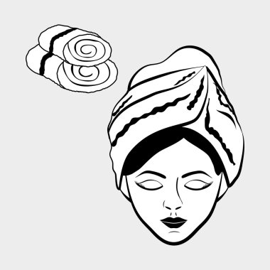 Spa merkezi tasarım. Cilt bakım kavramı. Düz illüstrasyon