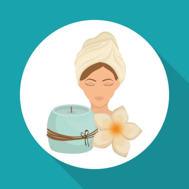 Spa merkezi tasarım. Cilt bakım kavramı. Düz illüstrasyon