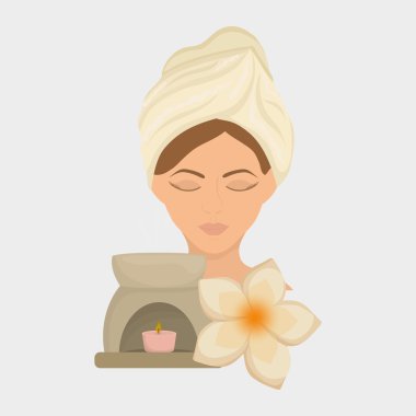 Spa merkezi tasarım. Cilt bakım kavramı. Düz illüstrasyon