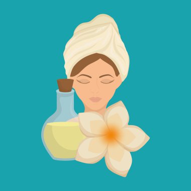 Spa merkezi tasarım. Cilt bakım kavramı. Düz illüstrasyon