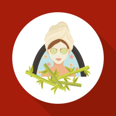 Spa merkezi tasarım. Cilt bakım kavramı. Düz illüstrasyon