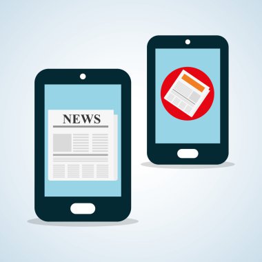 Haber tasarım. Yayın kavramı. iletişim simgesi