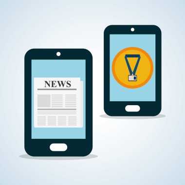 Haber tasarım. Yayın kavramı. iletişim simgesi