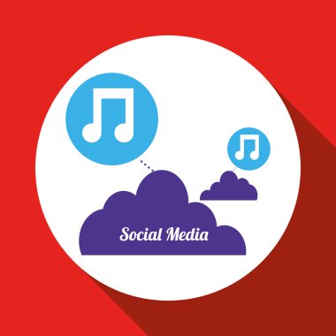 Sosyal Medya tasarım. ortam simgesi. iletişim kavramı,