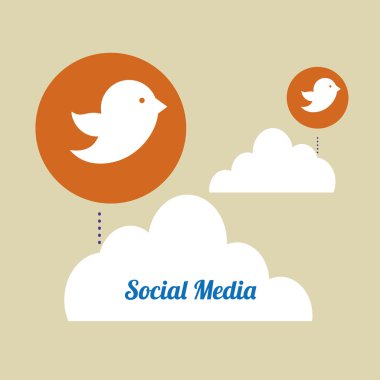 Sosyal Medya tasarım. ortam simgesi. iletişim kavramı,